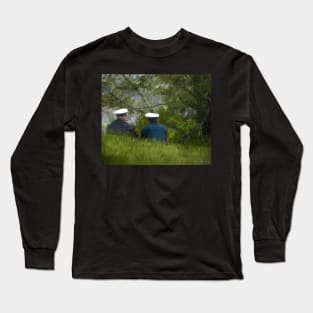 Rainy Day Meeting in the Park Long Sleeve T-Shirt